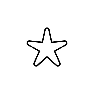 Yıldız Simgesi vektör çizimi. Reyting işareti ve sembol. favori yıldız simgesi