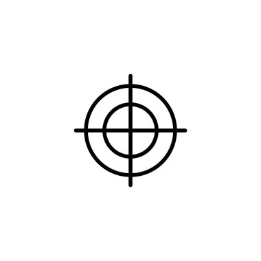 Hedef ikon vektör çizimi. hedef simge vektörü. hedef pazarlama işareti ve sembol