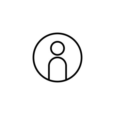 Kullanıcı Simgesi vektör illüstrasyonu. İmza ve sembol. insanlar simgesi. 