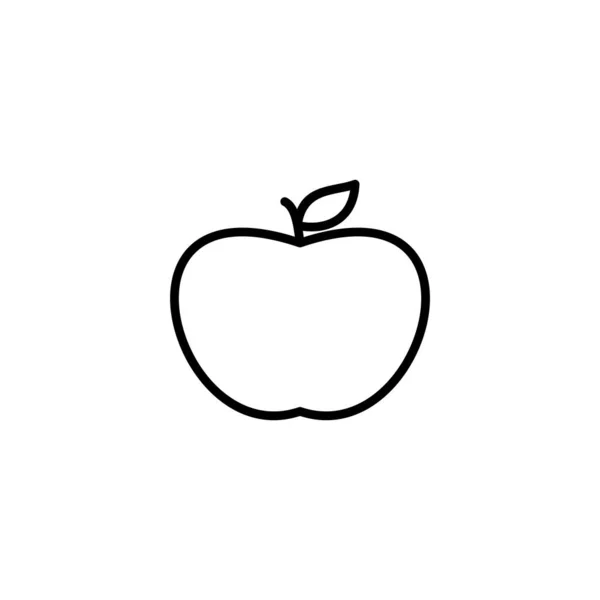 Ilustracja Wektora Jabłka Apple Znak Symbole Projektowania Stron Internetowych — Wektor stockowy
