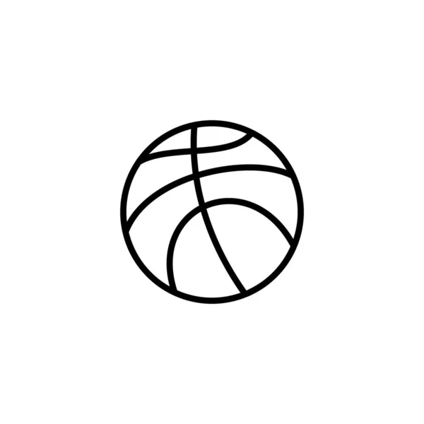 Баскетбольна Іконка Векторна Ілюстрація Баскетбольний Знак Символ — стоковий вектор