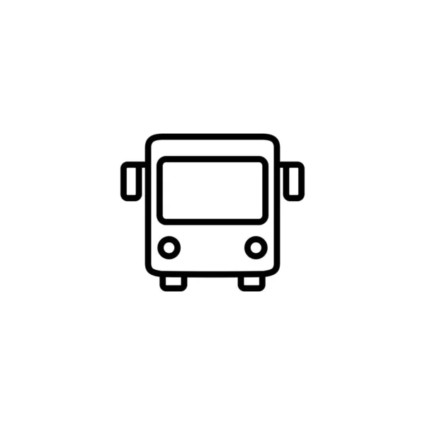 Illustration Des Bus Icon Vektors Busschild Und Symbol Verkehrszeichen — Stockvektor