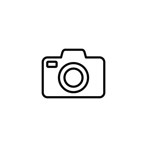 Kameraikonen Vektor Illustration Fotokamera Tecken Och Symbol Fotografi Ikon — Stock vektor