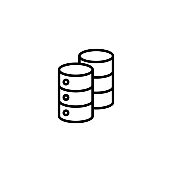 Database Icon Vector Illustration Database Sign Symbol — Stock Vector