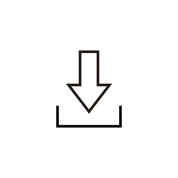 Télécharger Illustration Vectorielle Icône Télécharger Signe Symbole — Image vectorielle
