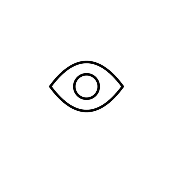 Векторная Иллюстрация Иконок Глаз Знак Глаза Символ Иконка Look Vision — стоковый вектор