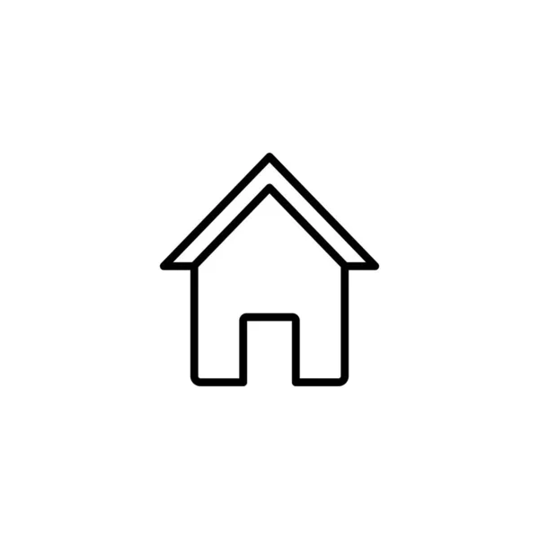 Haus Icon Vektor Illustration Hausschild Und Symbol — Stockvektor