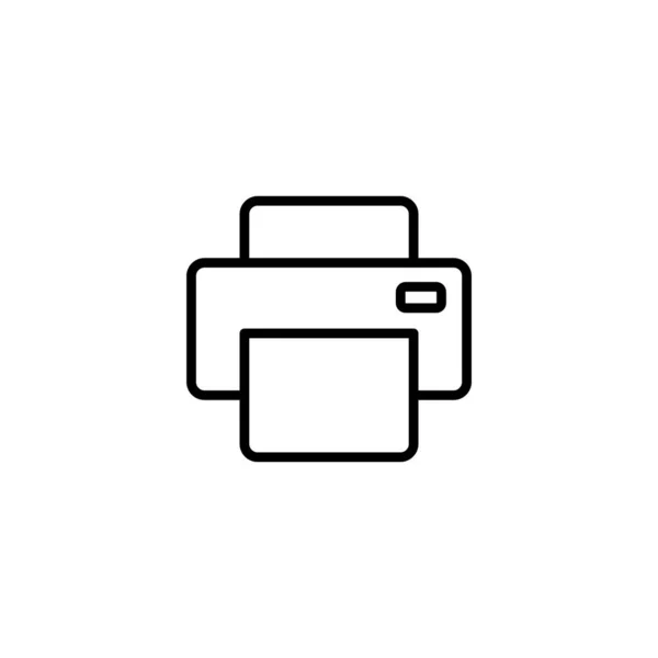 Icon Vektorgrafik Drucken Zeichen Und Symbol Für Drucker — Stockvektor