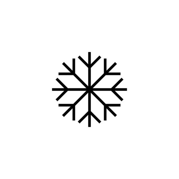 Векторная Иллюстрация Снега Знак Символ Снежинки — стоковый вектор