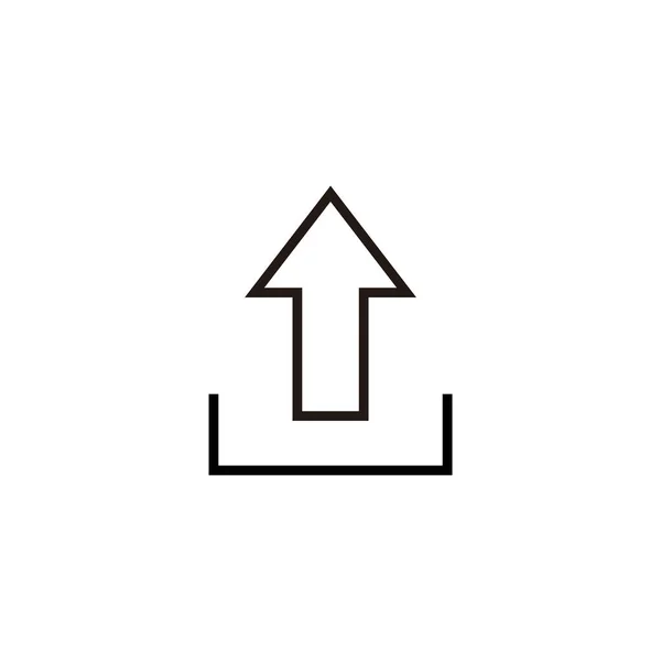 Caricare Icona Vettoriale Illustrazione Segno Simbolo Dei Dati Carico — Vettoriale Stock