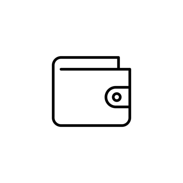Illustration Des Wallet Symbols Als Vektorgrafik Portemonnaie Zeichen Und Symbol — Stockvektor
