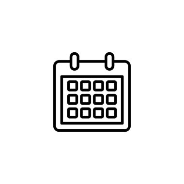 Takvim simgesi vektör illüstrasyonu. Takvim işareti ve sembol. Simge simgesini ayarla