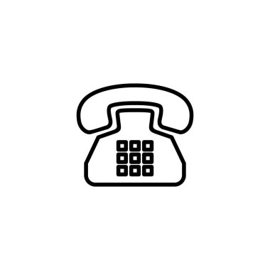 Telefon ikonu vektör çizimi. telefon işareti ve sembol