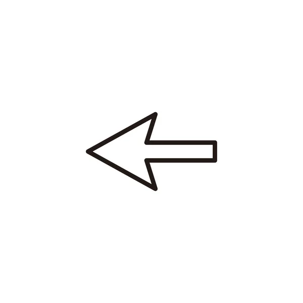 Arrow Icon Vector Illustration Arrow Sign Symbol Web Design — Stock Vector