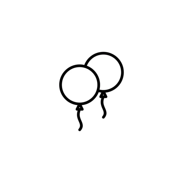 Ilustracja Wektora Balonu Znak Symbol Balonu Party — Wektor stockowy
