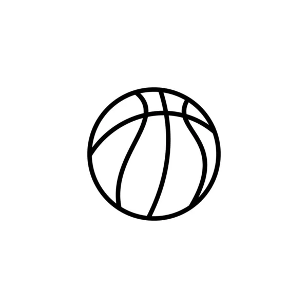 Kosárlabda Ikon Vektor Illusztráció Kosárlabda Jel Szimbólum — Stock Vector
