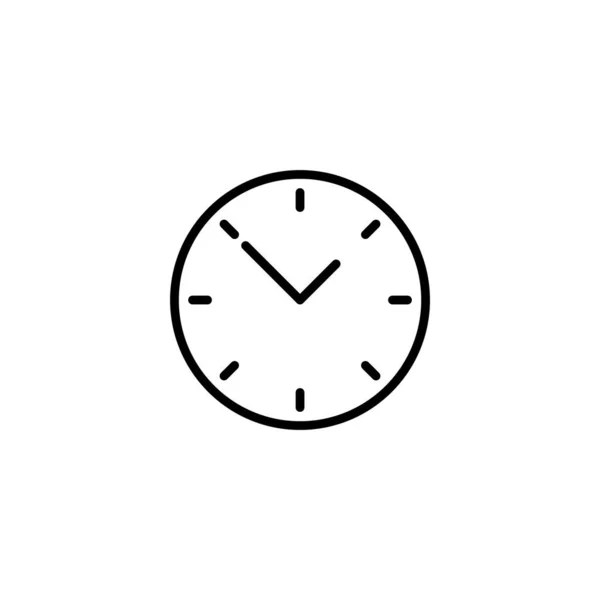 Klok Pictogram Vector Illustratie Tijdteken Symbool Horloge Pictogram — Stockvector