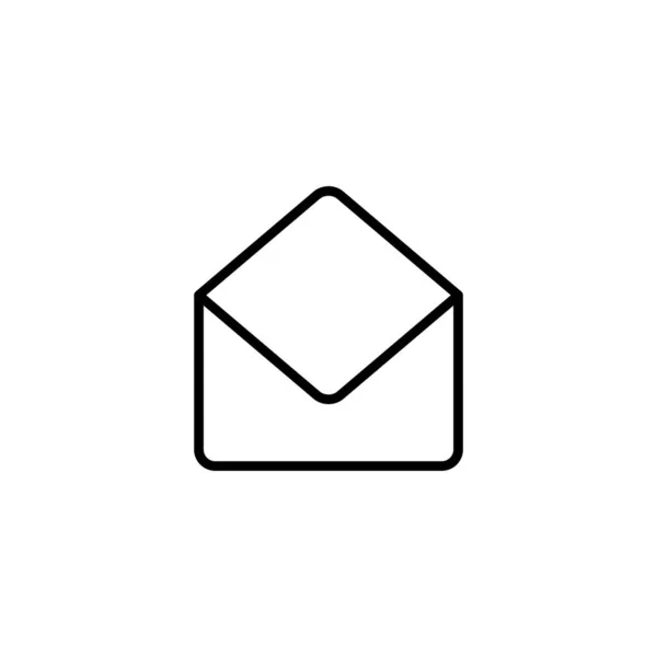 Posta Ikon Vektor Illusztráció Mail Jel Szimbólum Mail Ikon Borítékikon — Stock Vector
