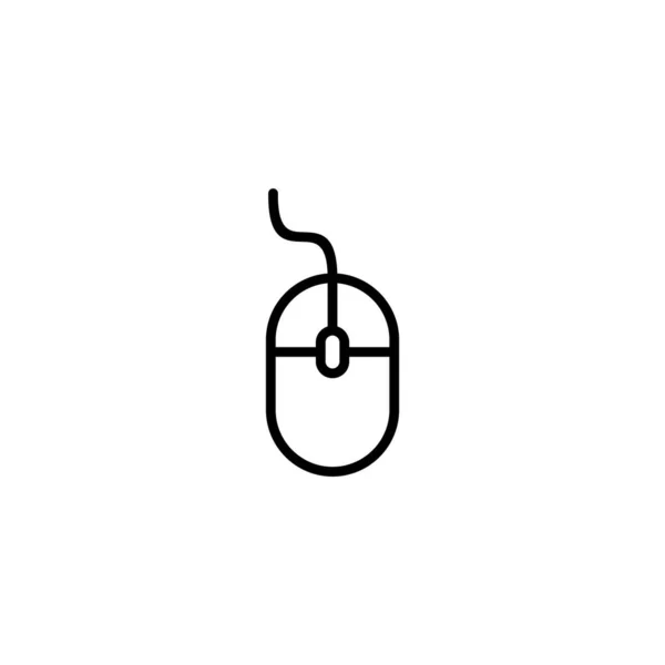 Icono Del Ratón Ilustración Del Vector Haga Clic Signo Símbolo — Archivo Imágenes Vectoriales