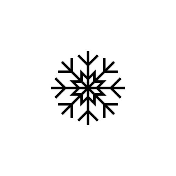Εικονογράφηση Διάνυσμα Χιόνι Πρόσημο Και Σύμβολο Νιφάδας Χιονιού — Διανυσματικό Αρχείο