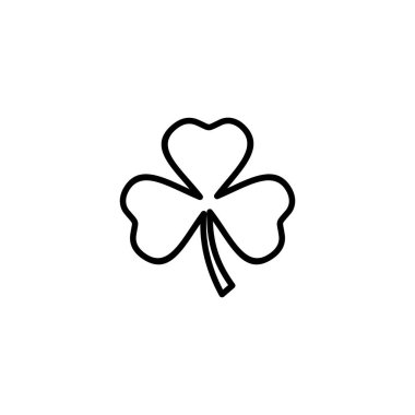 Yonca ikonu vektör illüstrasyonu. Yonca işareti ve sembol. dört yapraklı yonca simgesi.