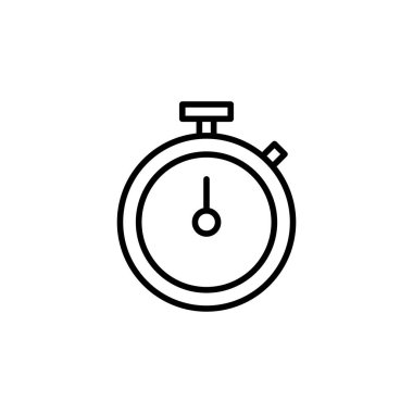 Kronometre ikon vektör illüstrasyonu. Zamanlayıcı işareti ve sembol. Geri sayım simgesi. Zaman Dönemi