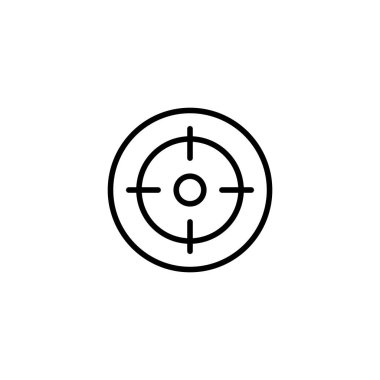 Hedef ikon vektör çizimi. hedef simge vektörü. hedef pazarlama işareti ve sembol