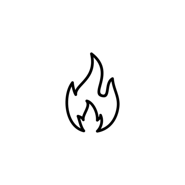Icono Fuego Ilustración Vector Signo Símbolo Fuego — Archivo Imágenes Vectoriales
