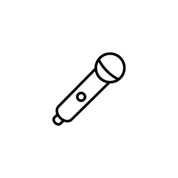 Εικονογράφηση Διανύσματος Εικονιδίου Μικροφώνου Ζώδιο Και Σύμβολο Καραόκε — Διανυσματικό Αρχείο
