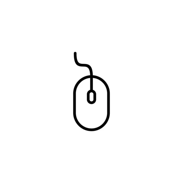 Icono Del Ratón Ilustración Del Vector Haga Clic Signo Símbolo — Archivo Imágenes Vectoriales