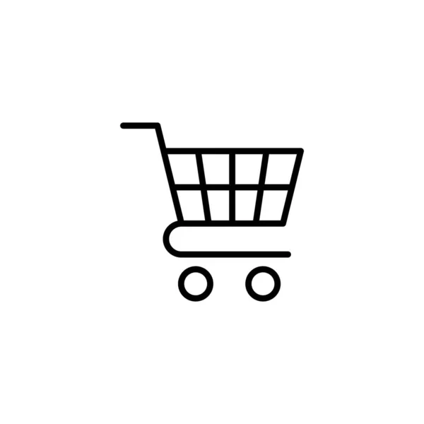 ショッピングアイコンベクトルイラスト ショッピングカートの記号と記号 トロリーアイコン — ストックベクタ