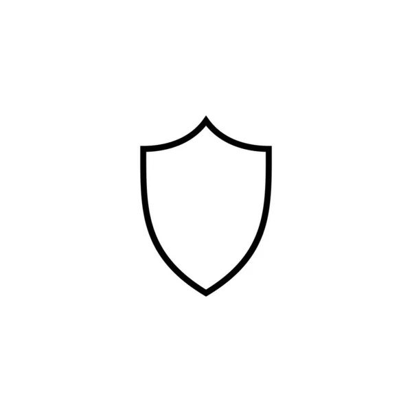 Ilustração Vetor Ícone Escudo Ícone Proteção Signo Símbolo Segurança —  Vetores de Stock