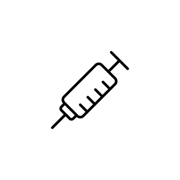 Шприц Значок Векторні Ілюстрації Знак Єкції Символ Значок Вакцини — стоковий вектор