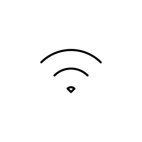 Icono Wifi Ilustración Vectorial Señal Símbolo Icono Inalámbrico — Vector de stock