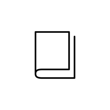 Kitap ikonu vektör çizimi. Açık kitap işareti ve sembol. Kitap simgesi