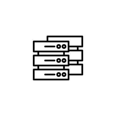 Veritabanı ikonu vektör illüstrasyonu. veritabanı işareti ve sembolü
