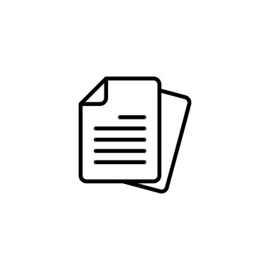 Belge simgesi vektör illüstrasyonu. Kağıt ve sembol. Dosya Simgesi