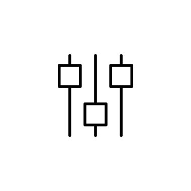 Simge vektör illüstrasyonu ayarlanıyor. İşaret ayarları ve sembol. Vites İşareti