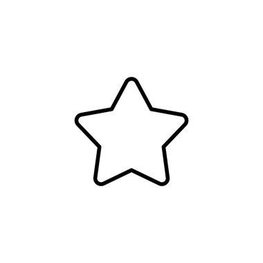 Yıldız Simgesi vektör çizimi. Reyting işareti ve sembol. favori yıldız simgesi