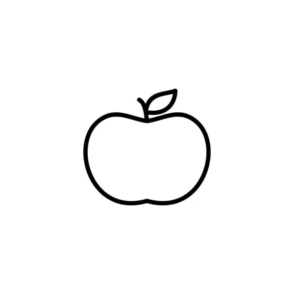 Illustration Vectorielle Icône Apple Signe Apple Symboles Pour Conception Web — Image vectorielle