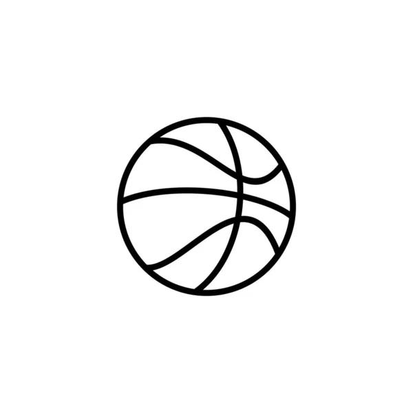 Basketbalová Ikona Vektorová Ilustrace Basketbalové Znamení Symbol — Stockový vektor