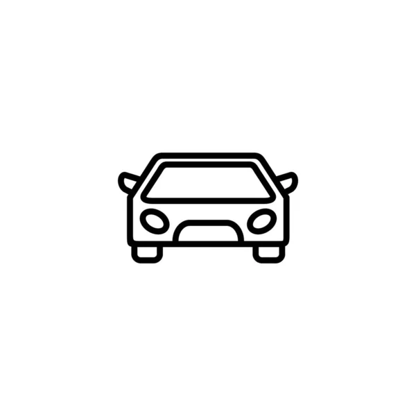 Bilikon Vektor Illustration Bilskylt Och Symbol Liten Sedan — Stock vektor
