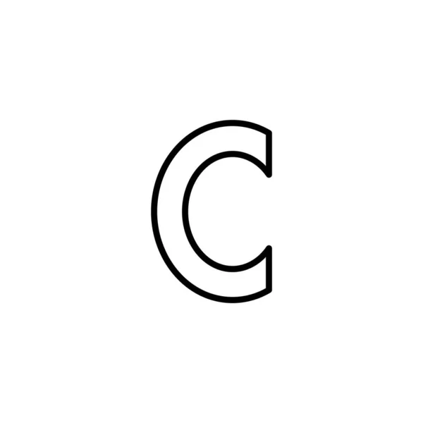 Urheberrecht Icon Vektor Illustration Urheberrechtszeichen Und Symbol — Stockvektor