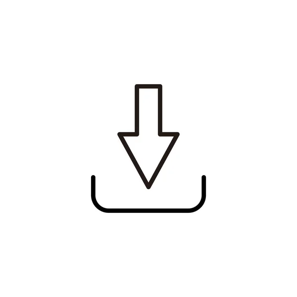 Звантажити Іконку Векторна Ілюстрація Звантажити Знак Символ — стоковий вектор