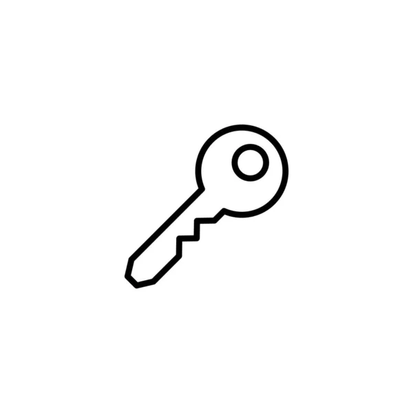 Векторна Ілюстрація Значка Ключа Ключовий Знак Символ — стоковий вектор