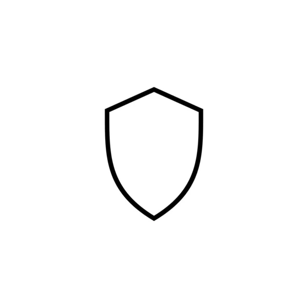 Abbildung Des Schildsymbol Vektors Schutzsymbol Sicherheitszeichen Und Symbol — Stockvektor