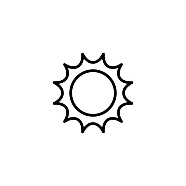 太阳图标矢量图解 亮度标志和符号 — 图库矢量图片