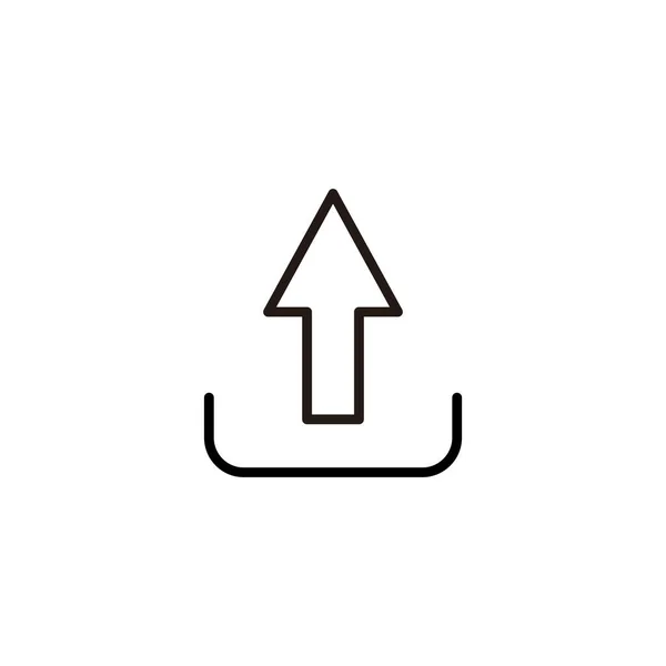 Caricare Icona Vettoriale Illustrazione Segno Simbolo Dei Dati Carico — Vettoriale Stock