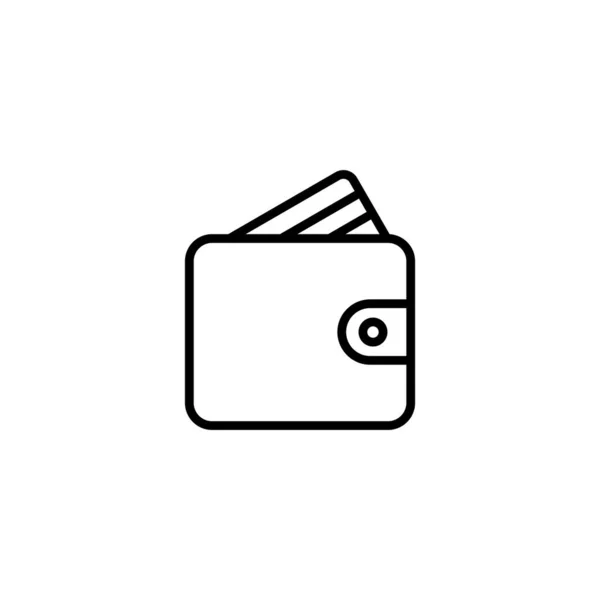 Εικονίδιο Πορτοφολιού Διανυσματική Απεικόνιση Σύμβολο Και Σύμβολο Πορτοφολιού — Διανυσματικό Αρχείο