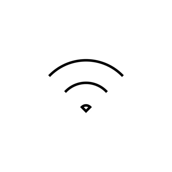 Wifi Ikonen Vektor Illustration Signaltecken Och Symbol Trådlös Ikon — Stock vektor